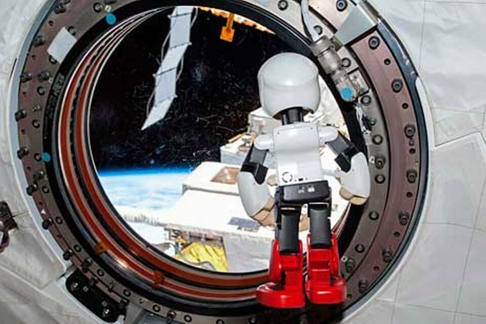 Kirobo på ISS strax före hemresan. Foto: Dentsu Inc Kirobo på ISS strax före hemresan. Foto: Dentsu Inc