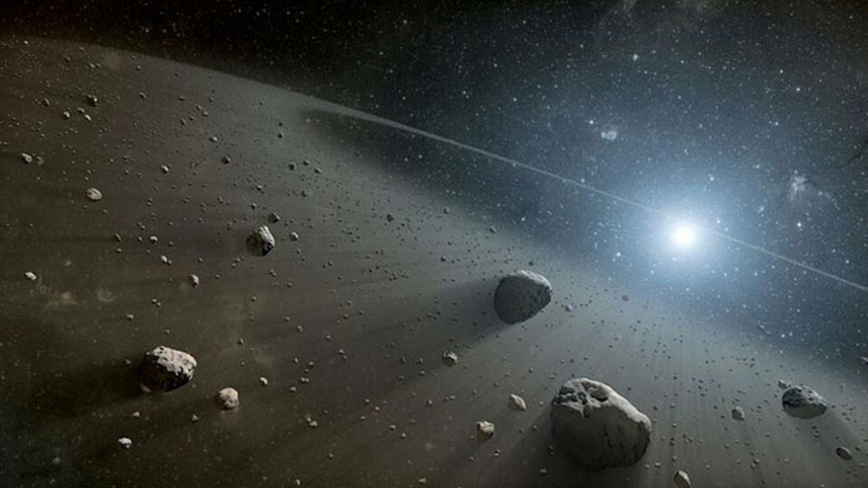Illustration av asteroidbälte runt en stjärna. Foto: Nasa Illustration av asteroidbälte runt en stjärna. Foto: Nasa