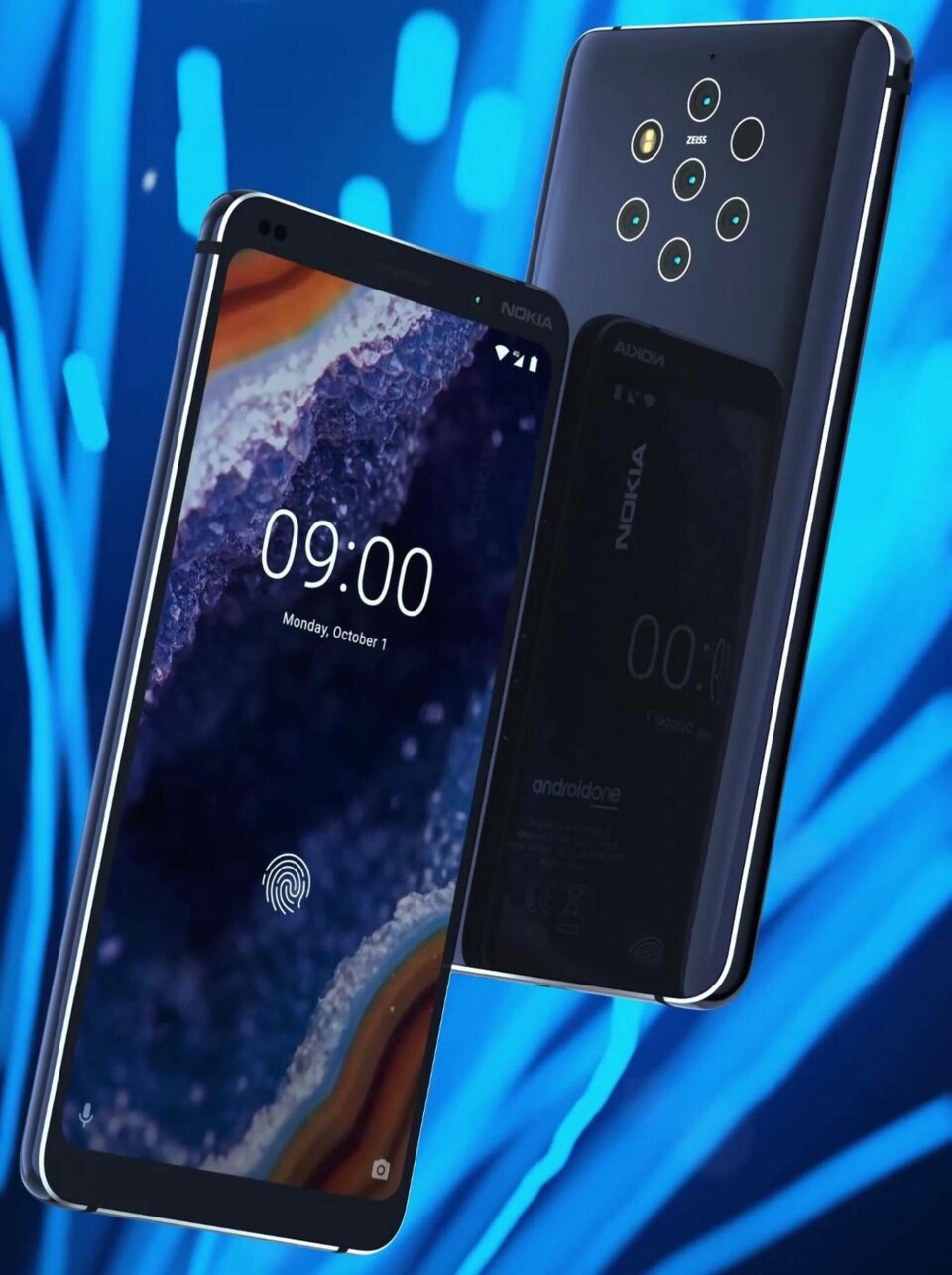 En läckt bild av Nokia 9 Pureview som publicerats av Evan Blass. Foto: Evan Blass En läckt bild av Nokia 9 Pureview som publicerats av Evan Blass. Foto: Evan Blass