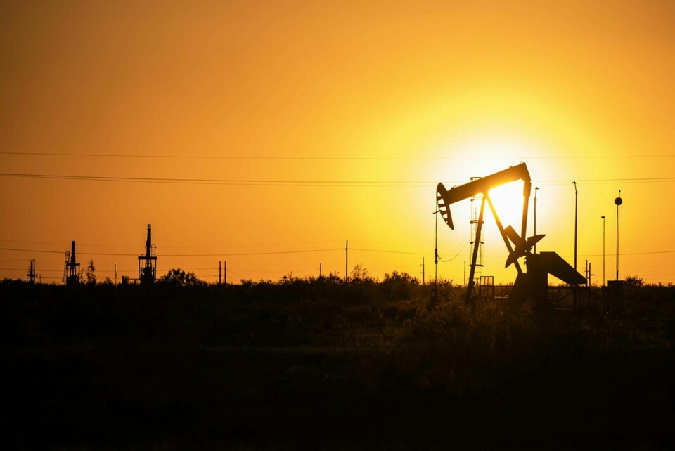 Aktiv oljekälla i Texas. Arkivbild. Foto: Eli Hartman/TT