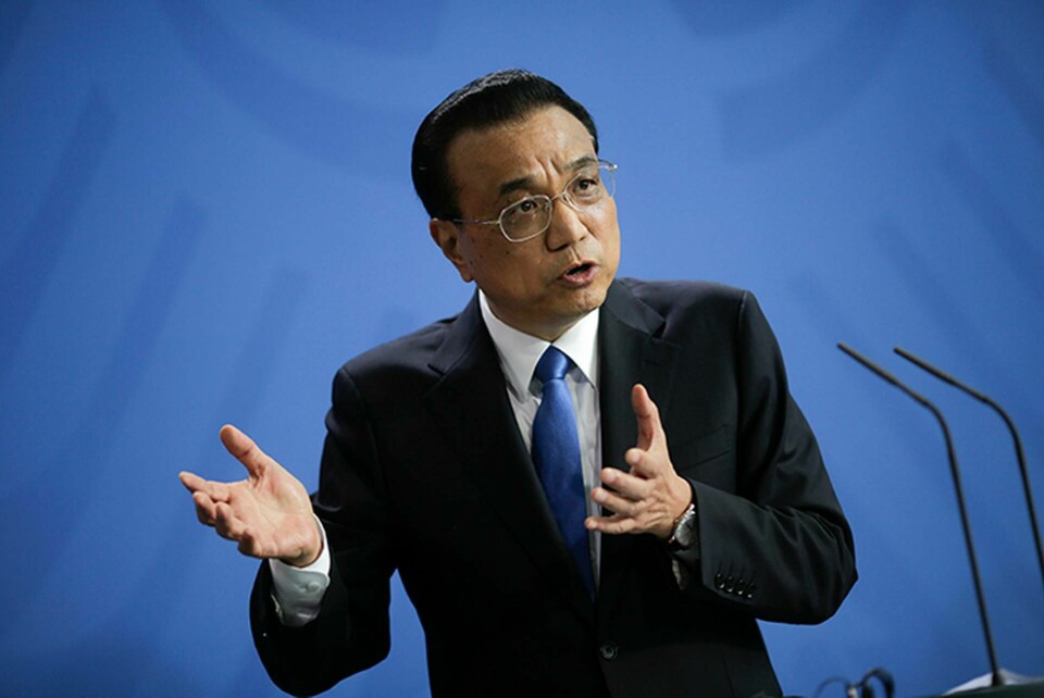 Kinesiska premiärministern Li Keqiang. Foto: AP Photo/Markus Schreiber/TT