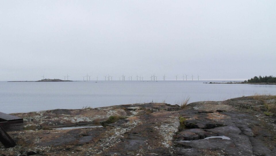 Mark- och miljödomstolen avvisar tillståndsansökan för vindkraftparken Utposten 2 i havet utanför Gävle. Pressbild. Foto: Svea Vind Offshore