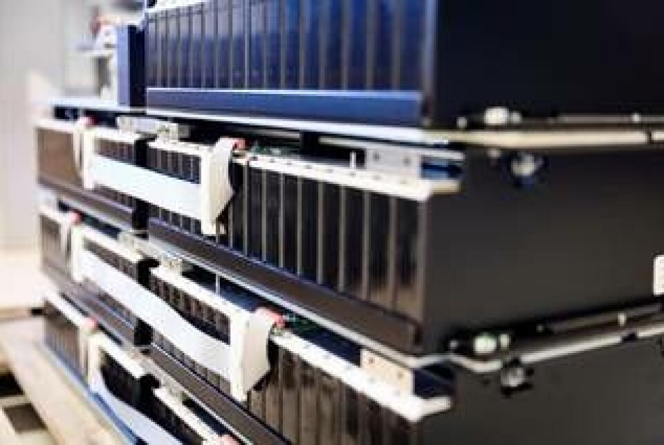 Batterimoduler. Foto: Alelion Batterimoduler. Foto: Alelion