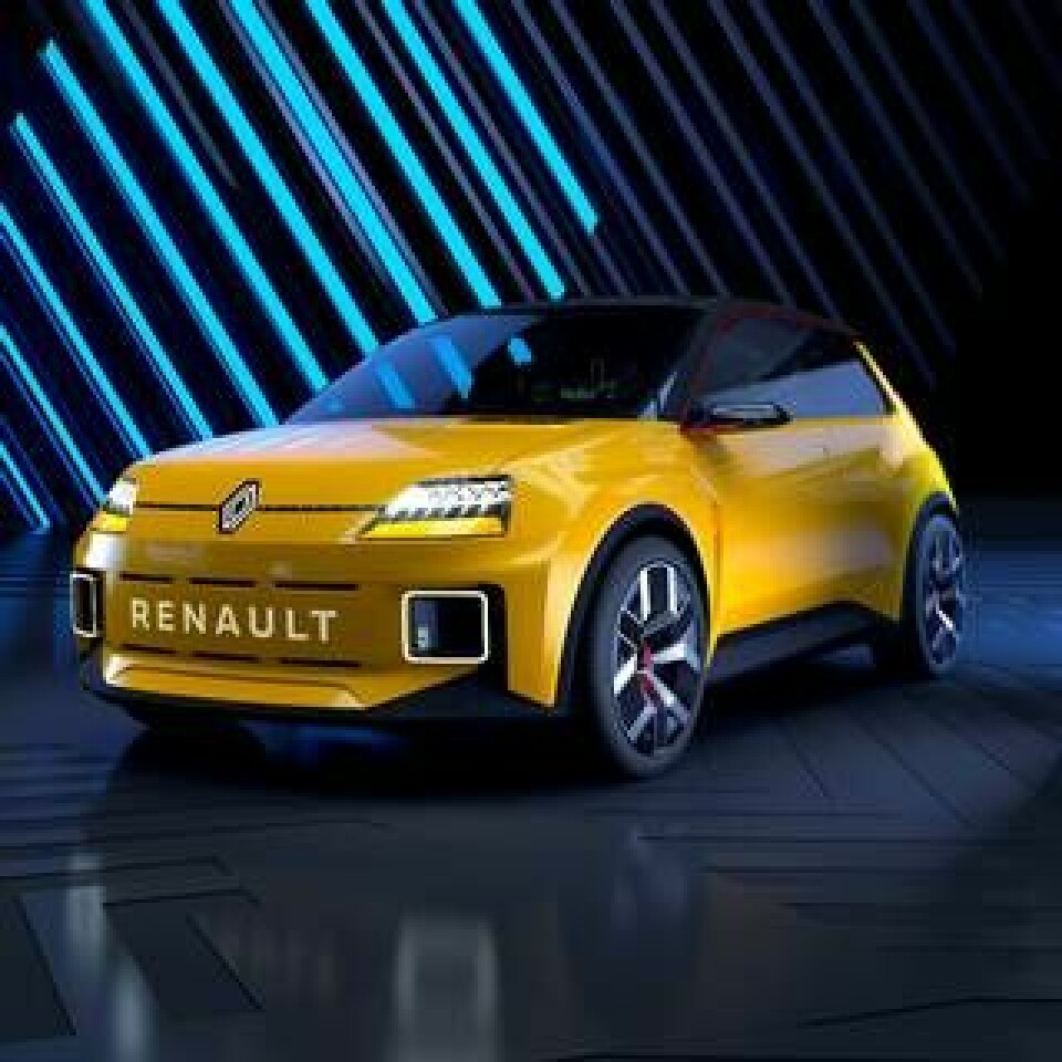 Här är en bild på konceptbilen Renault 5. Foto: Renault