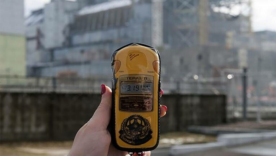 Utslag på geiger-mätaren vid kärnkraftverket i Tjernobyl, 30 år senare. Foto: Lynn Hilton / Rex Utslag på geiger-mätaren vid kärnkraftverket i Tjernobyl, 30 år senare. Foto: Lynn Hilton / Rex