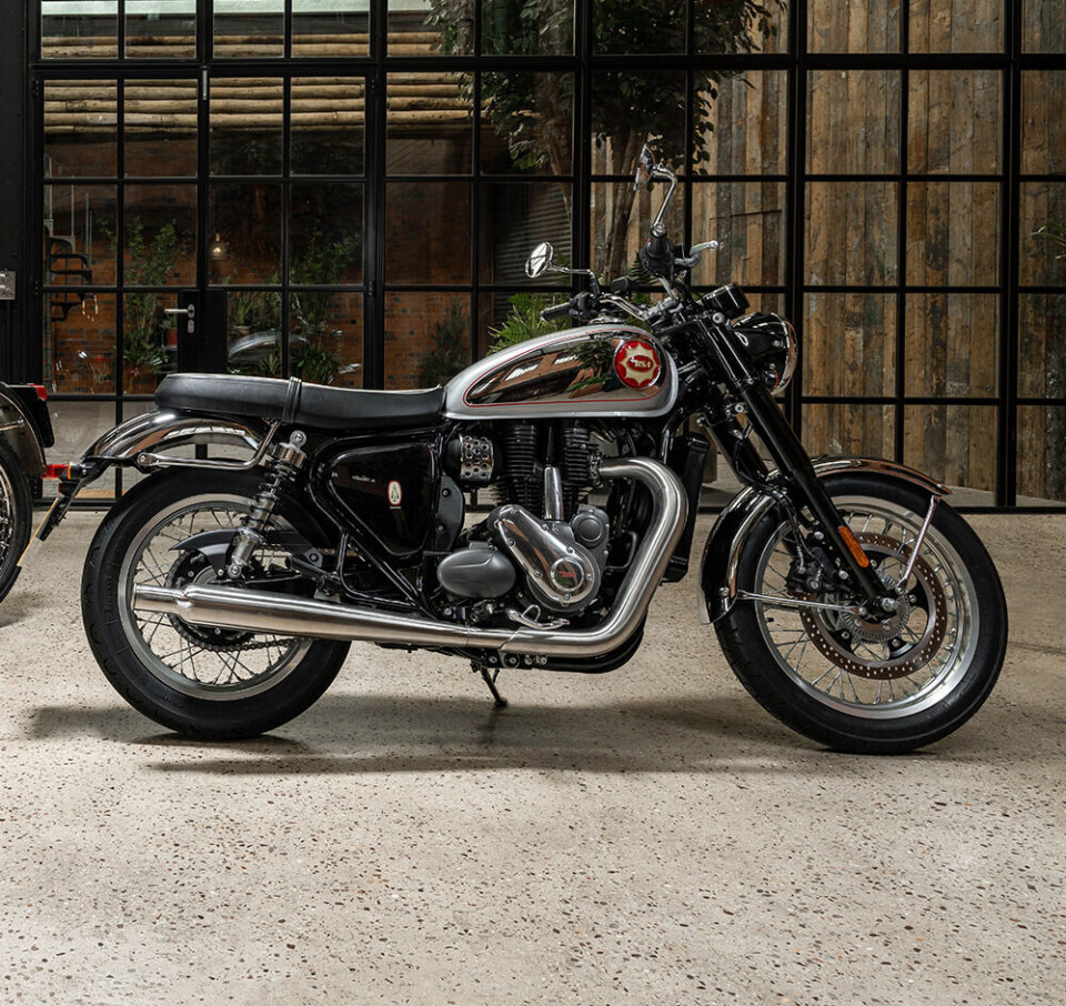 BSA Goldstar med 45 hästkrafter. Foto: BSA BSA Goldstar med 45 hästkrafter. Foto: BSA