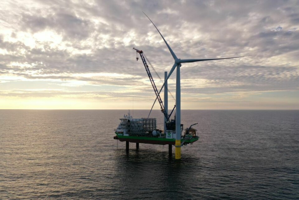 Hela vindparken Hornsea 2 ska vara i drift 2022. Foto: Ørsted