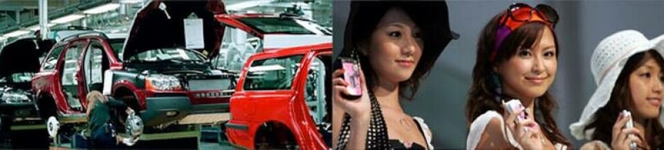 Volvo PV:s tillverkning hade påtagliga störningar, medan Sony Ericsson med fabriksbas i Asien kunde producera utan avbrott. Foto: Volvo PV/Scanpix Volvo PV:s tillverkning hade påtagliga störningar, medan Sony Ericsson med fabriksbas i Asien kunde producera utan avbrott. Foto: Volvo PV/Scanpix