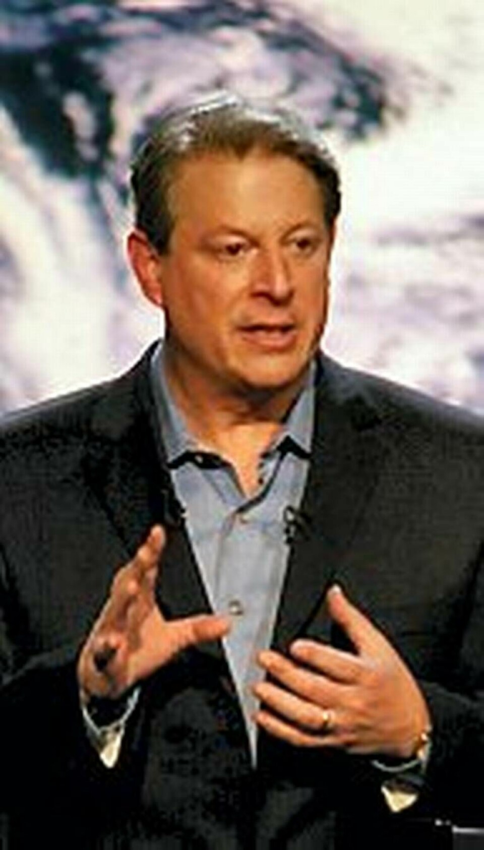 Al Gore delade Nobels fredpris med FN:s klimatpanel IPCC 2007 för sitt klimatengagemang och filmen En obekväm sanning. Al Gore har startat organisationen 'the Alliance for Climate Protection'. Foto: Ur filmen An inconvenient truth