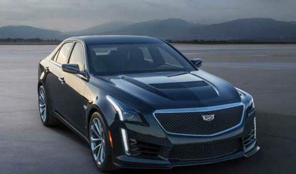 Cadillac CTS-V årsmodell 2016. Foto: GM/Cadillac Cadillac CTS-V årsmodell 2016. Foto: GM/Cadillac