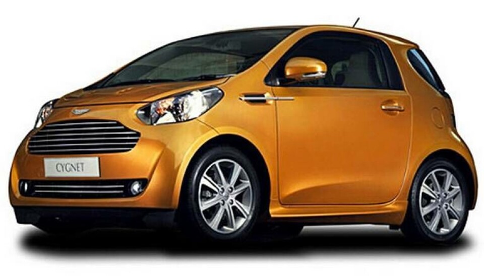 Aston Martin Cygnet, en Toyota iQ i lyxförpackning, toppar 170 km/h. Foto: Aston Martin Aston Martin Cygnet, en Toyota iQ i lyxförpackning, toppar 170 km/h. Foto: Aston Martin