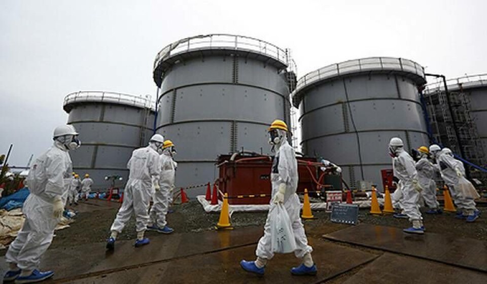 En 1,5 kilometer lång isvägg planeras i kärnkraftverket Fukushima. Foto: TT En 1,5 kilometer lång isvägg planeras i kärnkraftverket Fukushima. Foto: TT