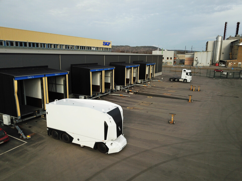 SKF och Einride testar autonoma transporter i Göteborg Foto: Pressbild