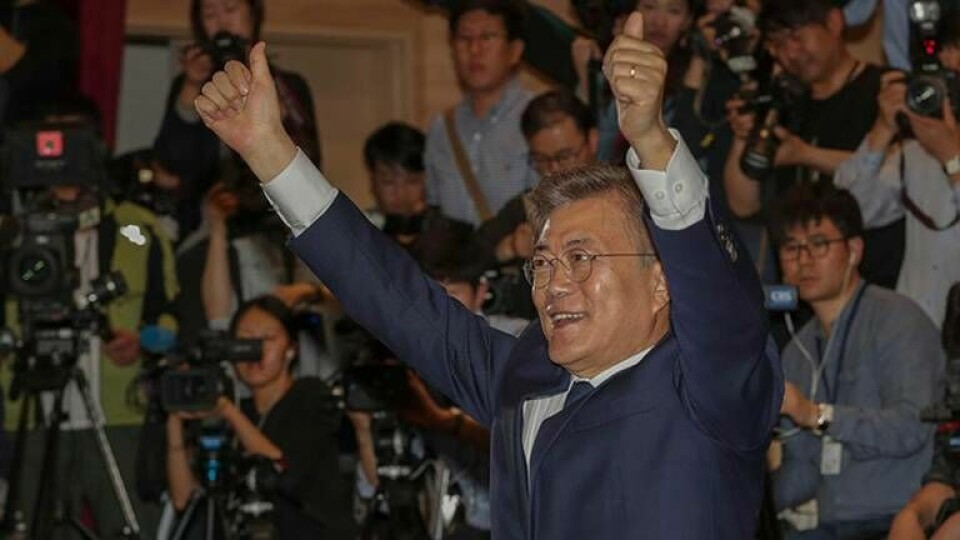 Sydkoreas nya president Moon Jae-In valdes i maj. Foto: IBL