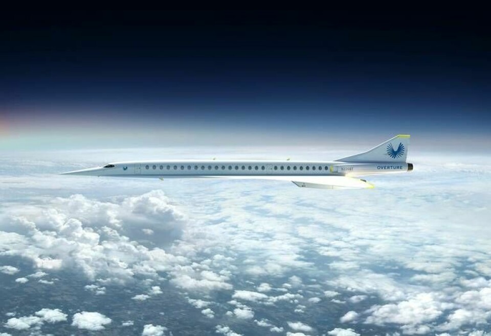 Overture ska kunna ta 65-88 passagerare i upp till Mach 1,7. Foto: Boom Supersonic