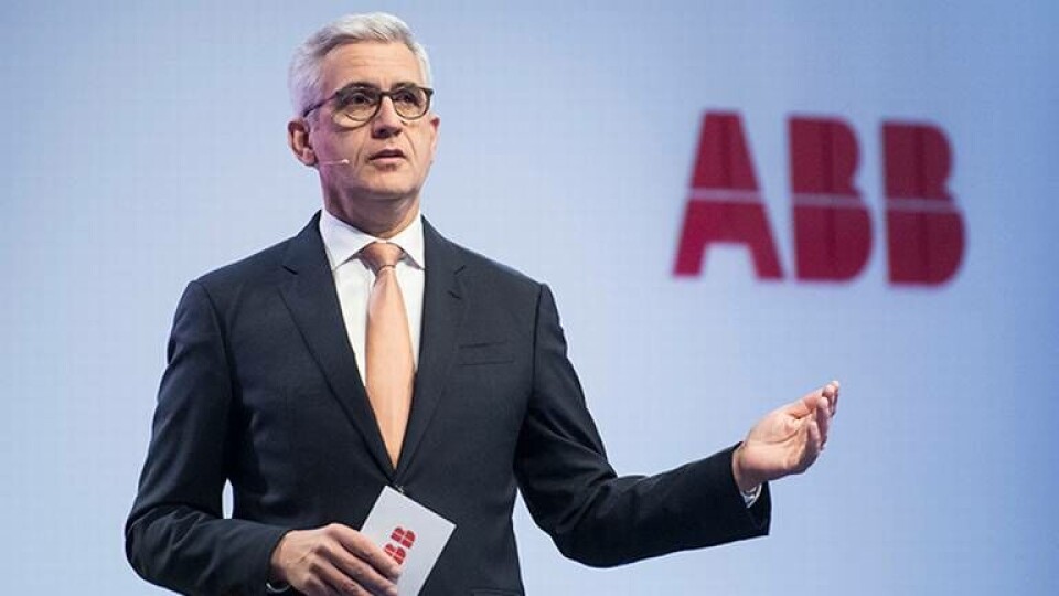 Ulrich Spiesshofer, vd för ABB Group. Foto: Ennio Leanza/Keystone/AP/TT Ulrich Spiesshofer, vd för ABB Group. Foto: Ennio Leanza/Keystone/AP/TT