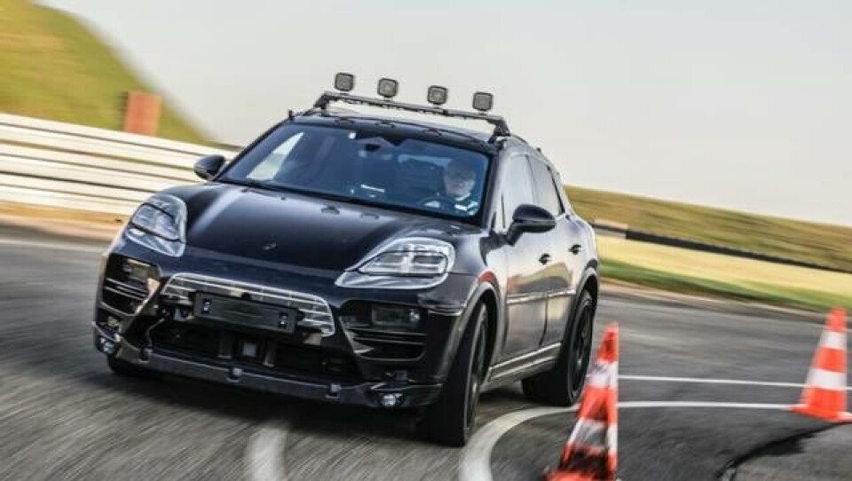 Porsche utvecklar Macan EV. Foto: Porsche Porsche utvecklar Macan EV. Foto: Porsche