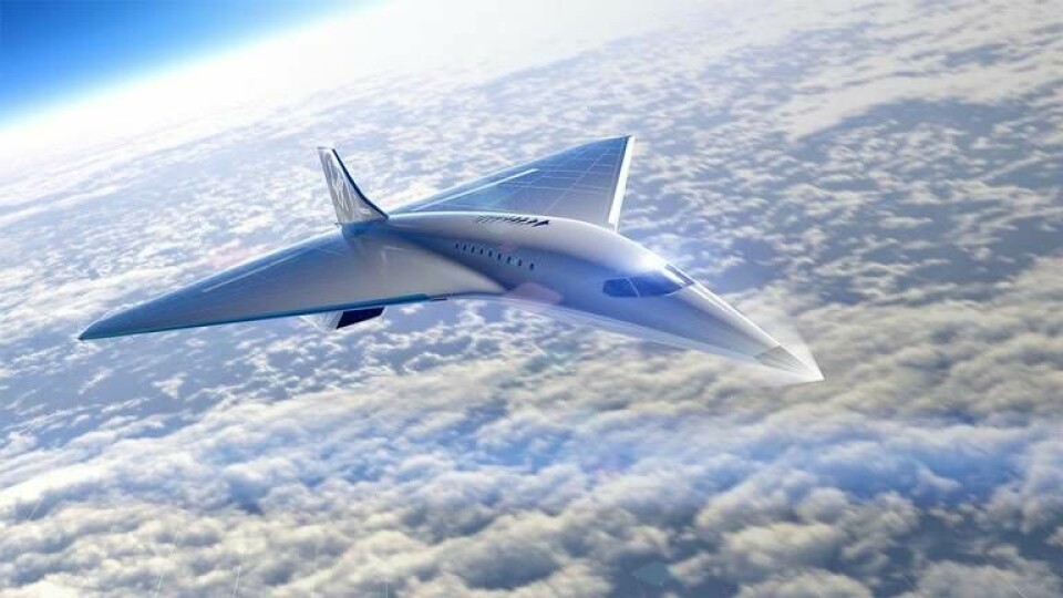 Tänkta designen för Mach 3-planet. Foto: Virgin Galactic