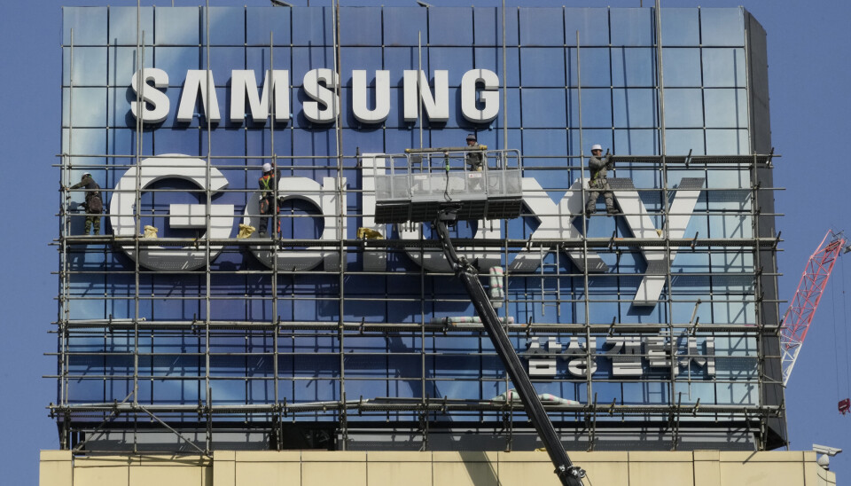 En reklamskylt för Samsung i den sydkoreanska huvudstaden Seoul. Arkivbild. Samsung