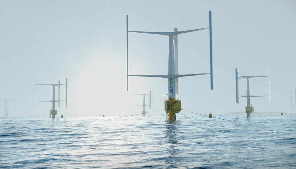Seatwirls flytande vertikala vindkraftverk får testas i norska Boknafjorden.
