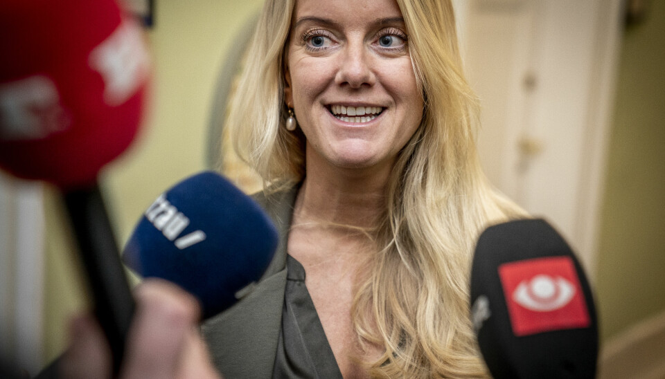 Den danska politikern Pernille Vermund, Nye borgerlige, är positivt inställd till kärnkraft. Arkivbild.