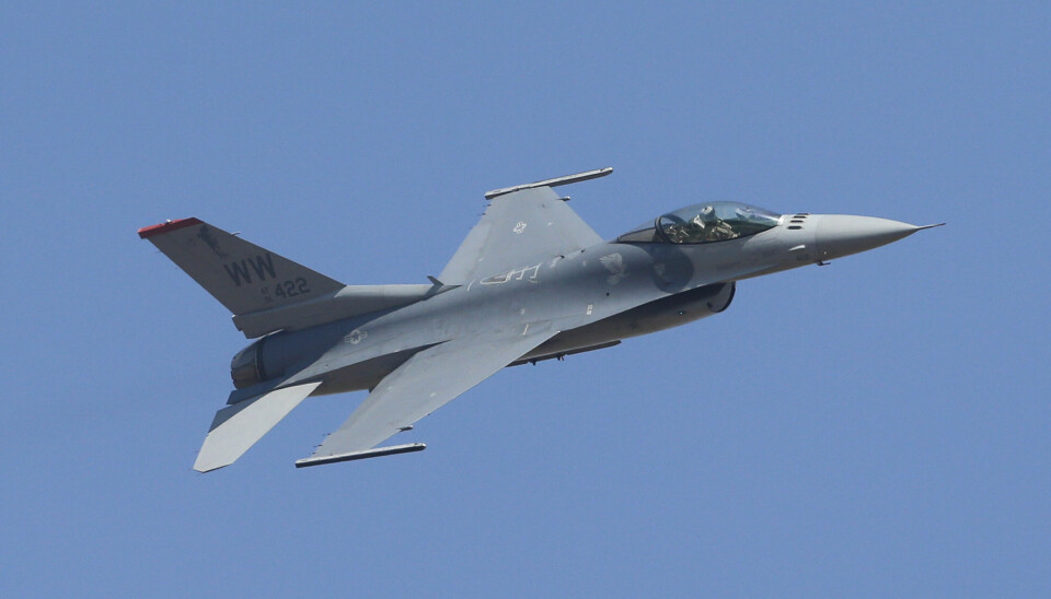 Enligt Ukrainas ledning toppar avancerade stridsflygplan, som till exempel amerikansktillverkade F-16, nu listan över önskade vapen. Arkivbild.