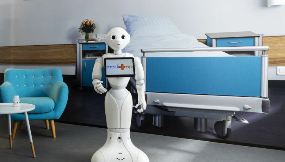 Roboten Pepper är tänkt att kunna utföra uppgifter inom vården.