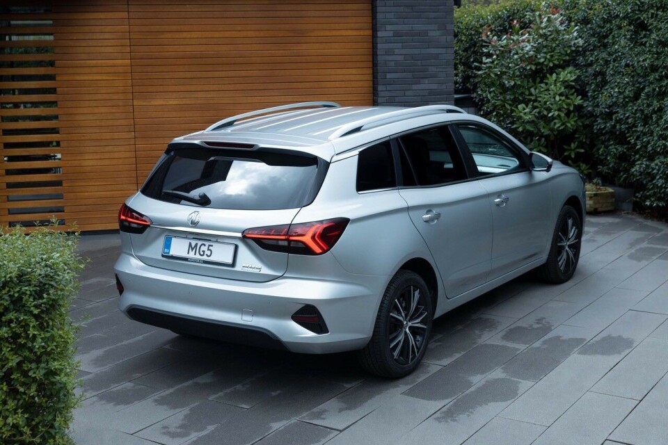 MG5 har ett batteriet på 61,1 kWh. Foto: Press MG5 har ett batteriet på 61,1 kWh. Foto: Press