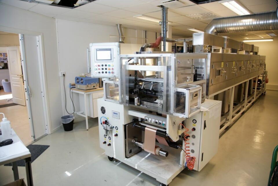 I Uppsala finns en produktionslina för tillverkning av litiumjon- och natriumjonbattericeller. Foto: Jörgen Appelgren I Uppsala finns en produktionslina för tillverkning av litiumjon- och natriumjonbattericeller. Foto: Jörgen Appelgren