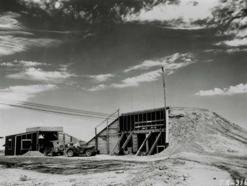 Bunkern där Oppenheimer övervakade Trinitytestet 1945.