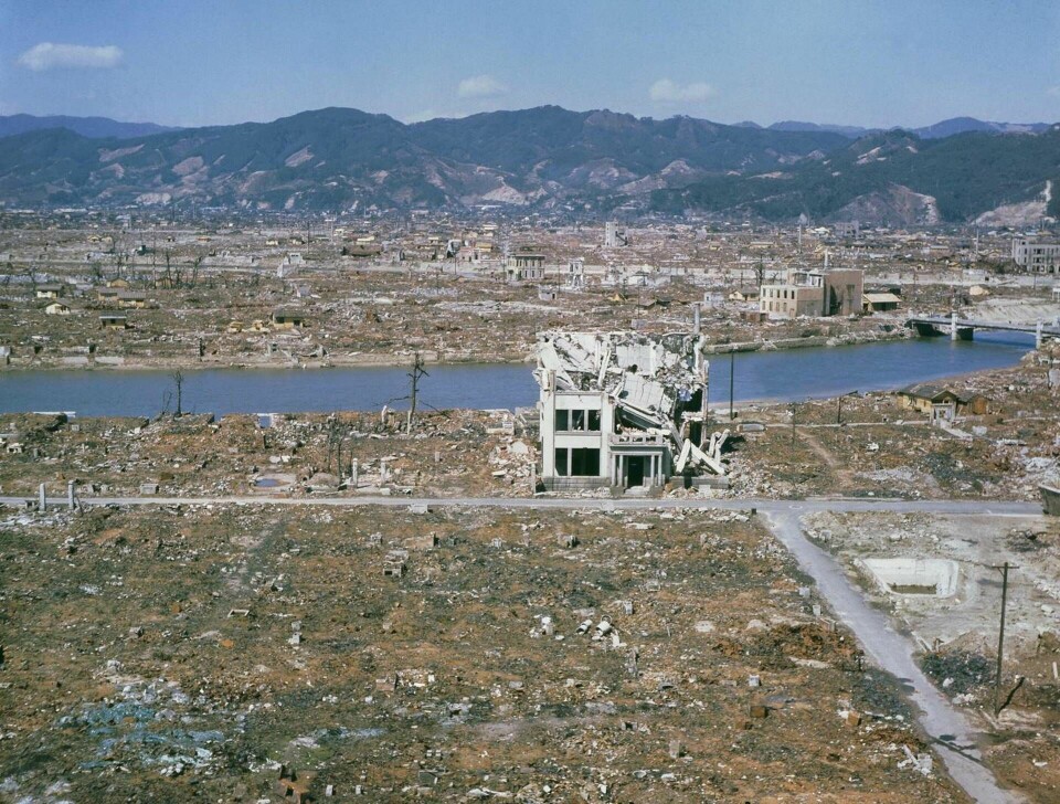 Hiroshima efter atombomben.
