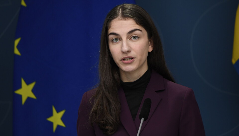 Klimat- och miljöminister Romina Pourmokhtari (L). Klimat- och miljöminister Romina Pourmokhtari (L).
