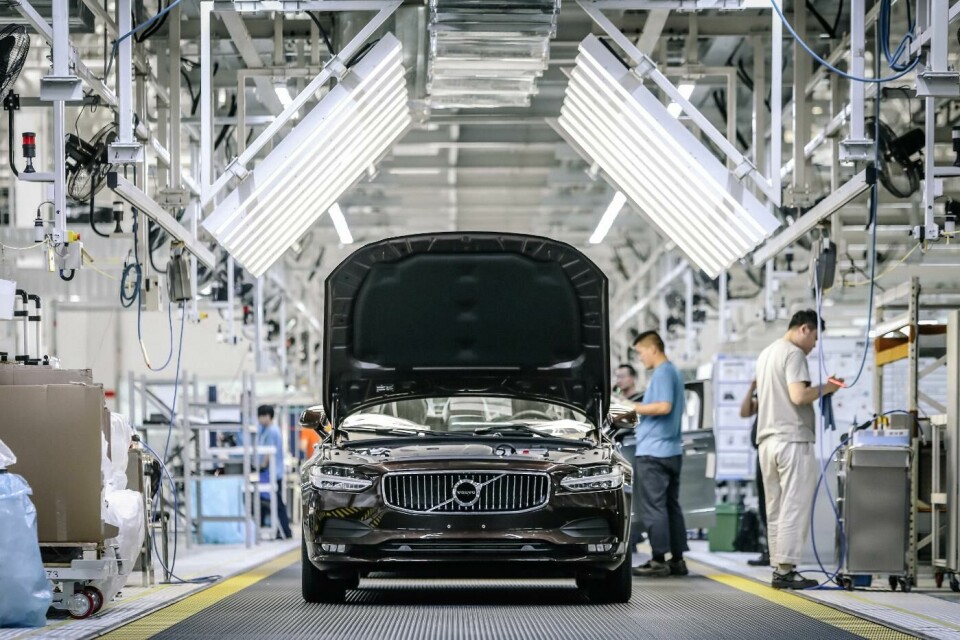 Fabriken i Daqing är en av tre Volvo-anläggningar i Kina som står still sedan corona-utbrottet. Foto: Volvo