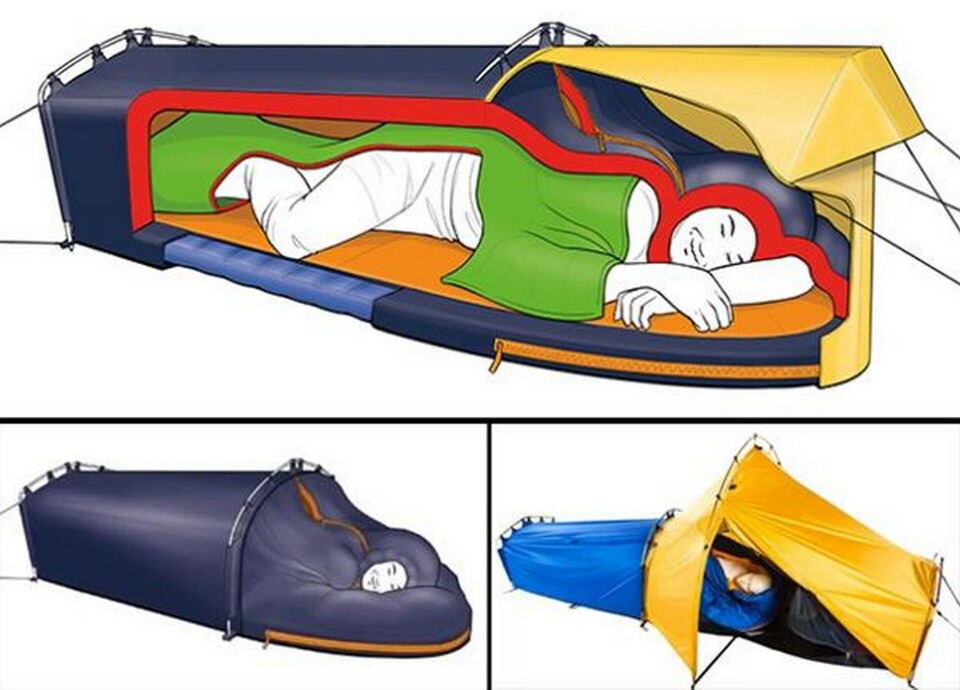 ”Sovsystem” för kylig camping