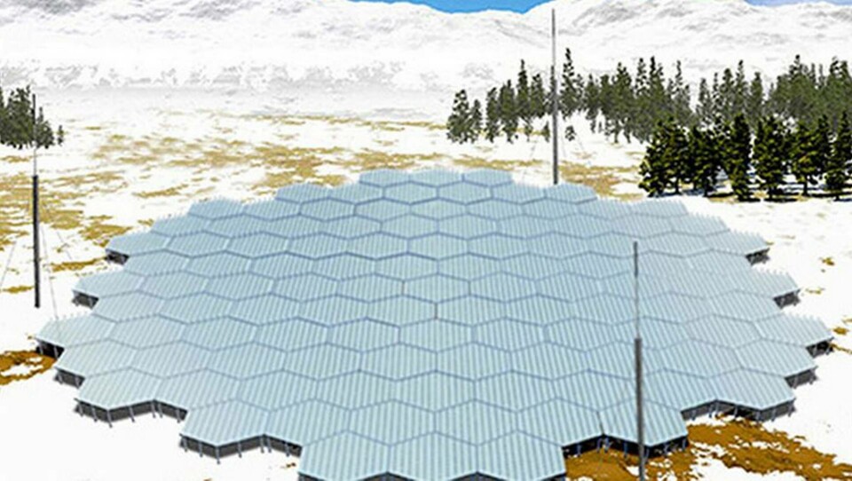 Jättelik radar i Sverige spårar rymdskrot
