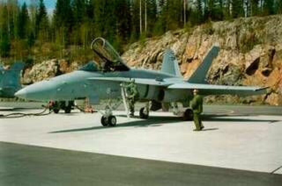 Hornet F-18 från Boeing. Foto: Finska flygvapnet
