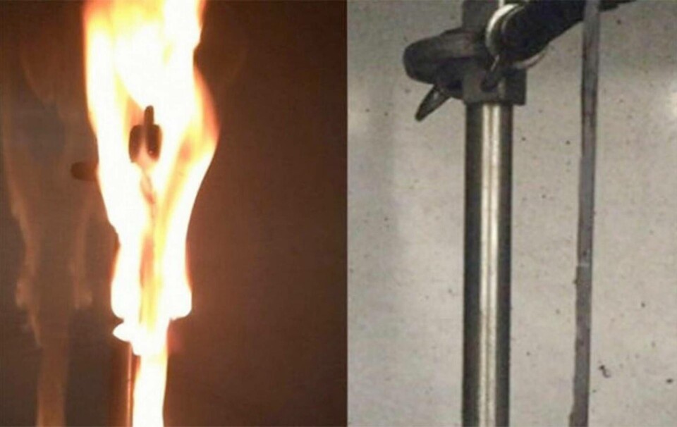 Deras flamskyddsmedel är gjort av te och nötter