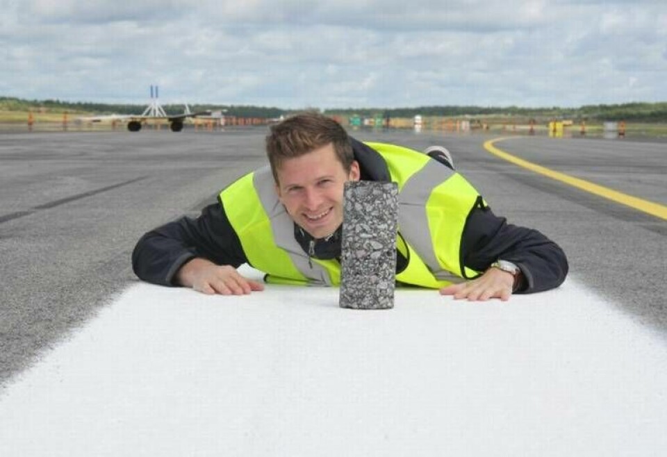 Anders Gudmarsson på Peab Asfalt har utvecklat en simuleringsapp som minskar tidsåtgången att ta fram materialegenskaperna hos asfalt.