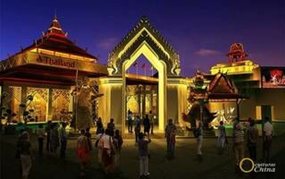 Thailand ger sin traditionella arkitektur en chans på den internationella arenan.