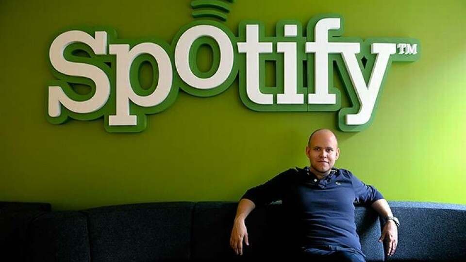 Spotifys grundare och vd Daniel Ek. Foto: Janerik Henriksson / TT Spotifys grundare och vd Daniel Ek. Foto: Janerik Henriksson / TT