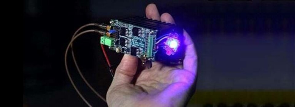 Med en lysdiod från en ficklampa kan LED Pulser ge 50 nanosekunder långa ljuspulser med frekvensen 200 kHz. Foto: Sandia National Laboratories Med en lysdiod från en ficklampa kan LED Pulser ge 50 nanosekunder långa ljuspulser med frekvensen 200 kHz. Foto: Sandia National Laboratories
