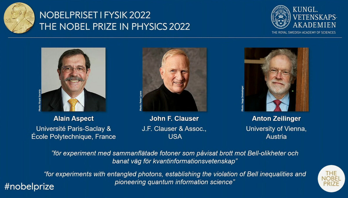 Trio mottar årets Nobelpris i fysikk – for kvantemekanikk