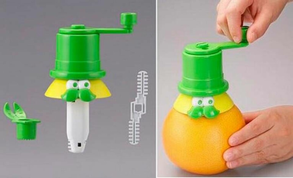Veva fram lite juice ur apelsinen eller grapefrukten. Foto: Japantrendshop