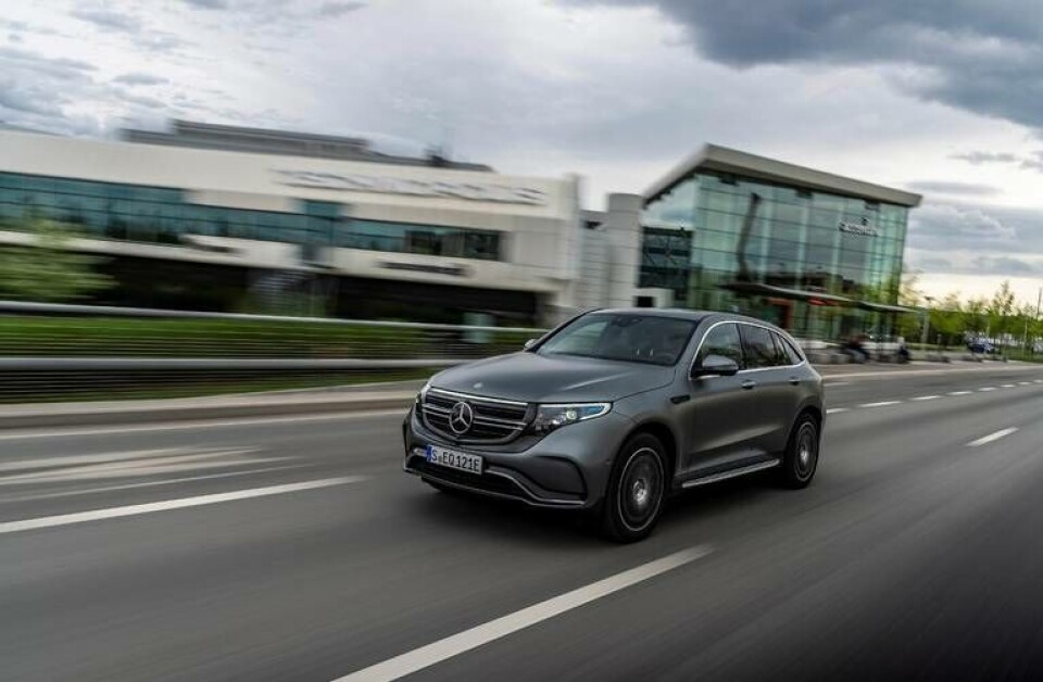 Mercedes EQC, Mercedes elbil. Foto: Mercedes Benz Mercedes EQC, Mercedes elbil. Foto: Mercedes Benz