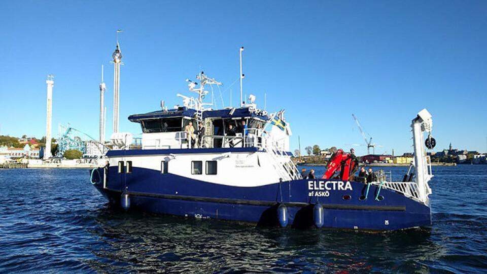 Electra af Askö ska användas i Östersjön, och har hemmahamn vid Askölaboratoriet i Trosa skärgård. Foto: Anna Orring Electra af Askö ska användas i Östersjön, och har hemmahamn vid Askölaboratoriet i Trosa skärgård. Foto: Anna Orring