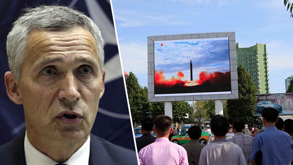 Stoltenberg: Nordkorea är ett globalt hot