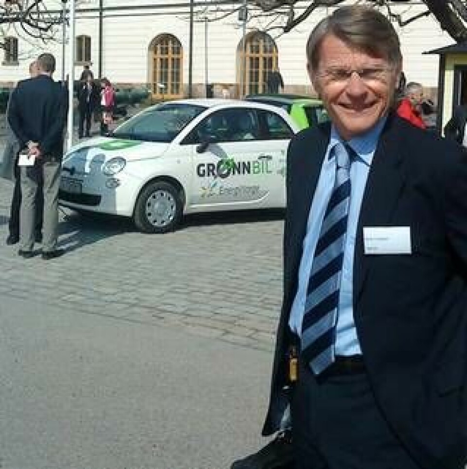Göran Lundgren, ansvarig för elbilsprojektet på Vattenfall. Foto: Lars Anders Karlberg