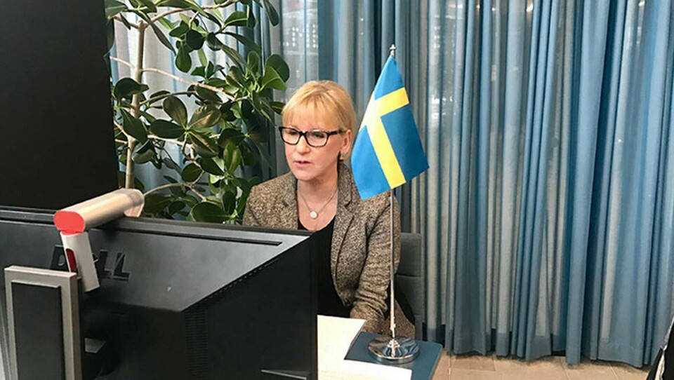 Utrikesministrar möttes med digital diplomati