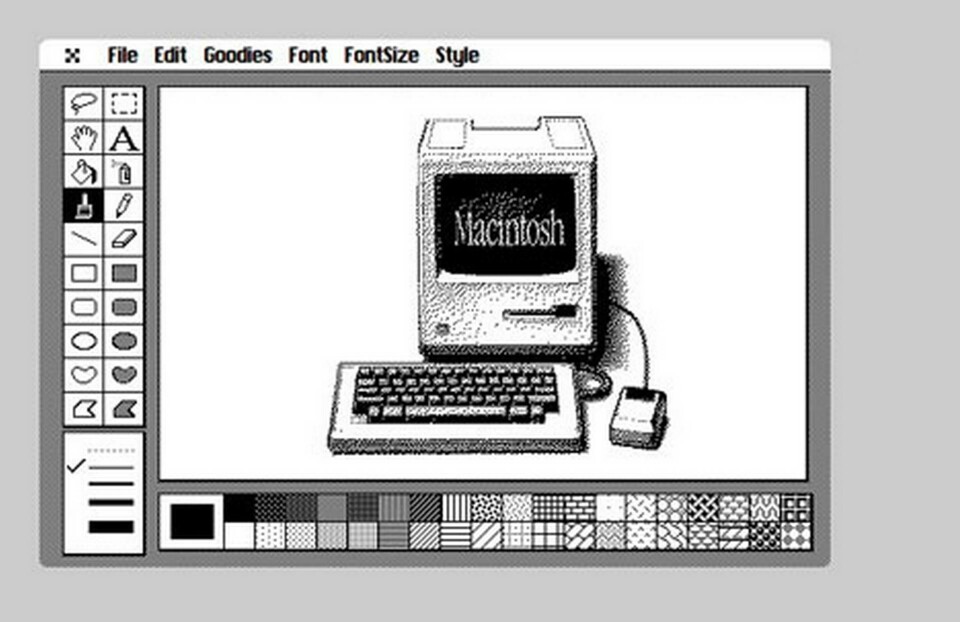 Applenostalgi: Rita med Macpaint i webbläsaren