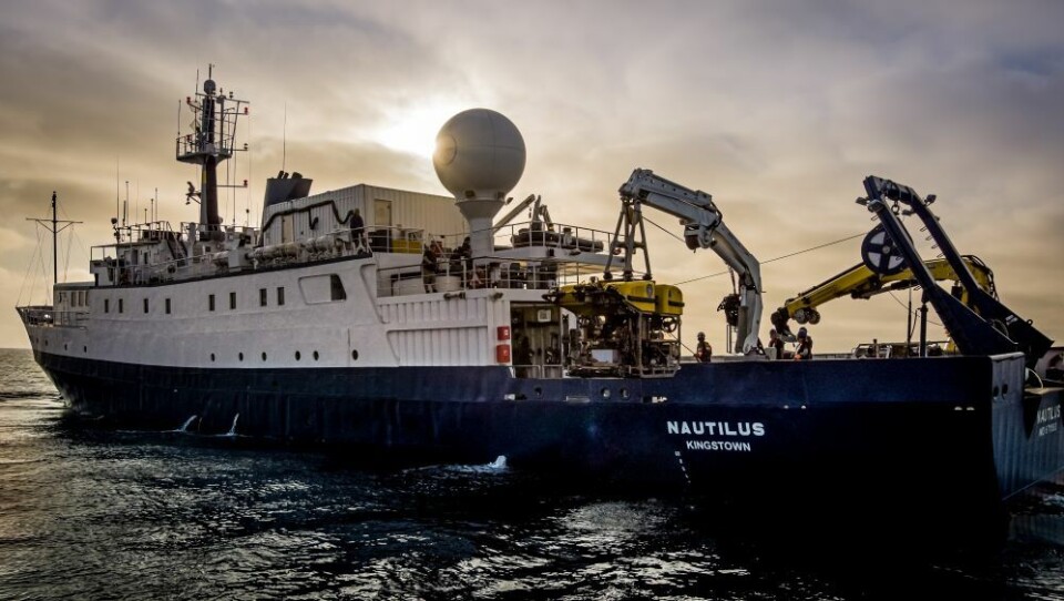 Fartyget Nautilus, som expeditionen utgick ifrån. Fartyget Nautilus, som expeditionen utgick ifrån.
